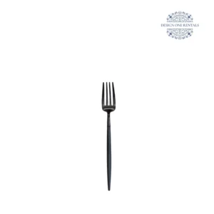 The Goa Nero Collection Small Fork in white background