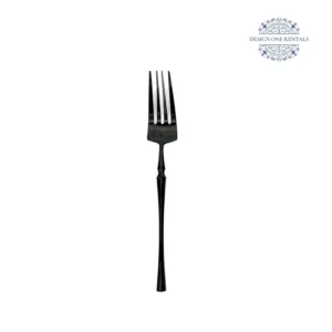 The Irene Nero Collection Dinner Fork in white background