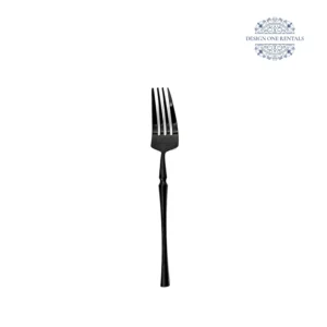 The Irene Nero Collection Small Fork in white background
