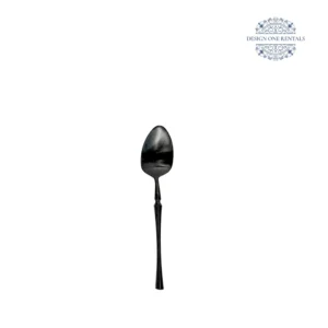 The Irene Nero Collection teaspoon in white background