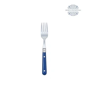 Jardin Bright Blue Collection Dinner Fork in white background