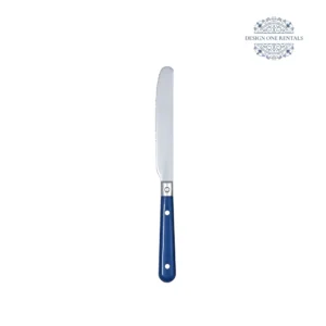 Jardin Bright Blue Collection Dinner Knife in white background