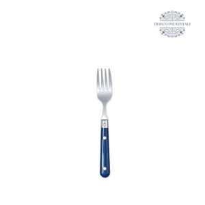 Jardin Bright Blue Collection Small Fork in white background