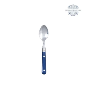 Jardin Bright Blue Collection Teaspoon in white background