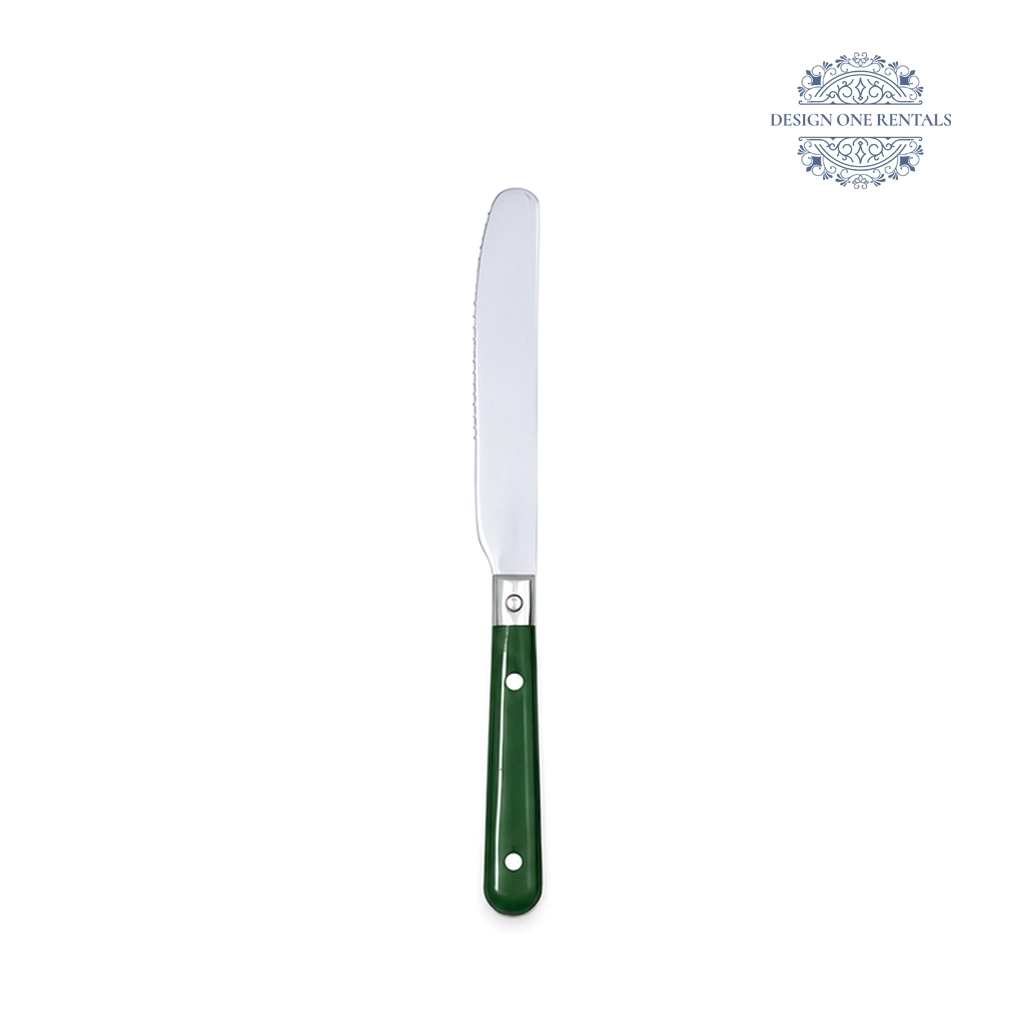 Esther Light Wood Collection dinner knife set on a clean white background.