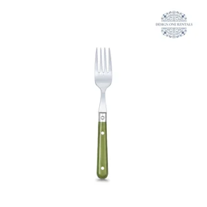 Jardin Moss Green Collection Dinner Fork on a white background