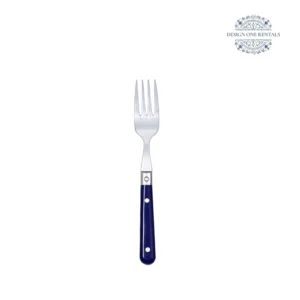 Jardin Navy Blue Collection Dinner Fork in white background