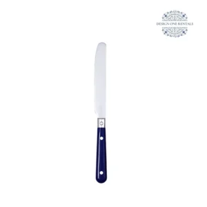 The Jardin Navy Blue Collection dinner fork in white background