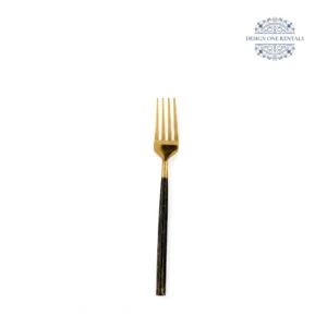 jessica gold collection small fork in white background