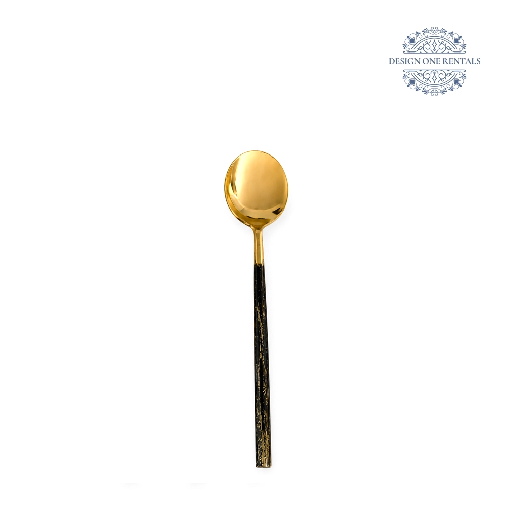 Jessica gold collection spoon in white background