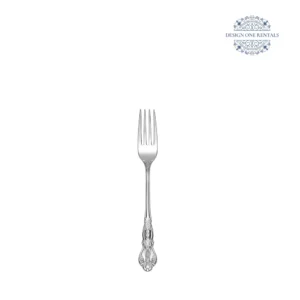 Valencia Stainless Collection Small Fork in white background