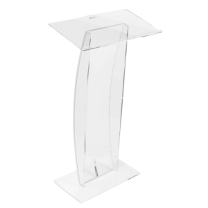 Clear Curved Podium