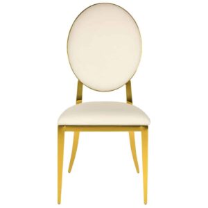 Ivory Kaya Solid Gold Chair