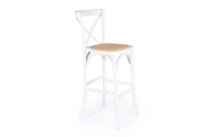 White X-Back Bar Stool
