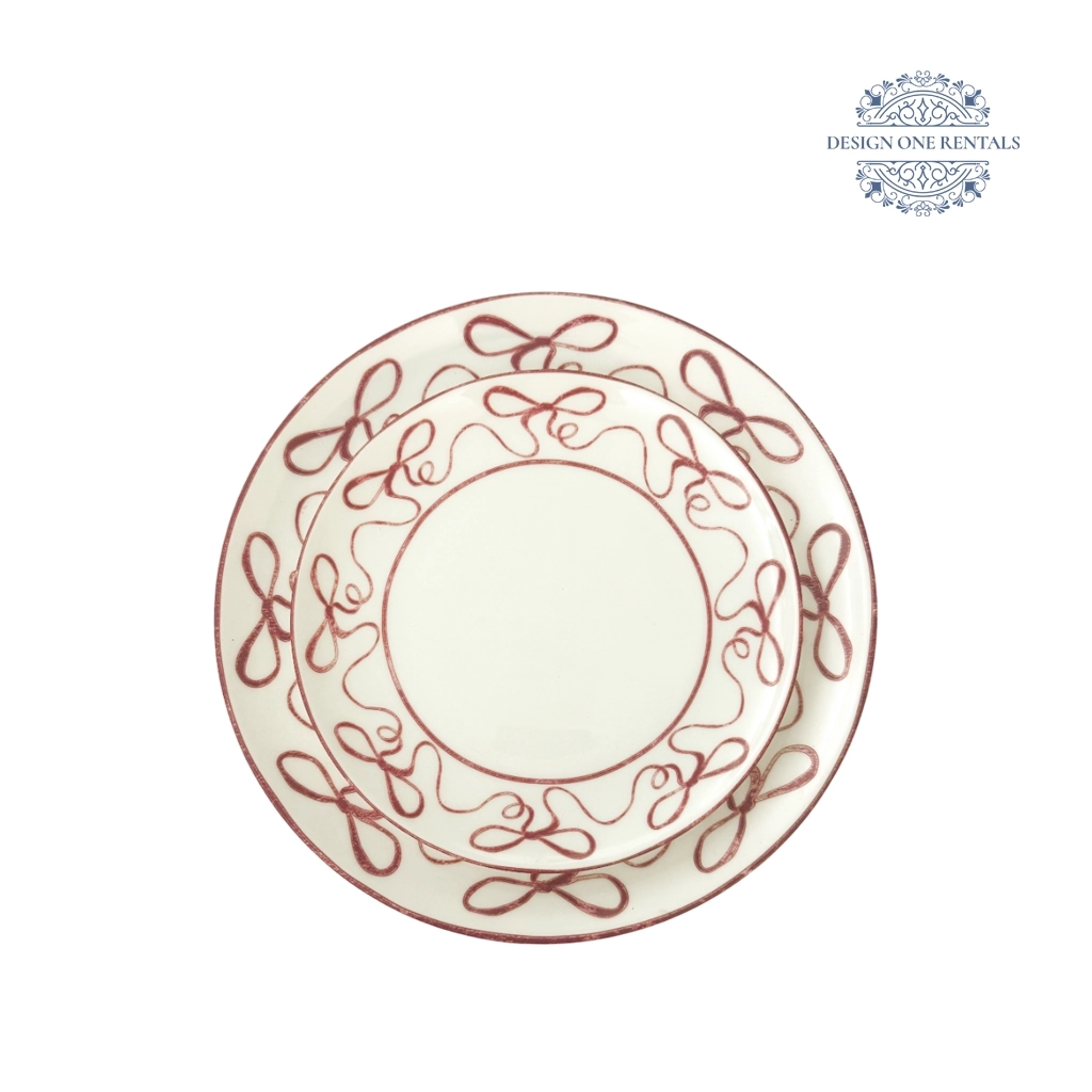 Red Bow Collection China Plate