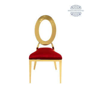 Red Kaya O Gold Chair