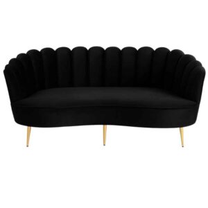 Regency Black Sofa