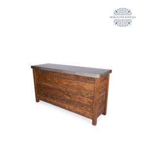 Rustic Bar (Stainless Steel Top)