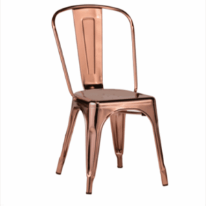 Rose Gold Metal Chair