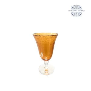 amber water goblet