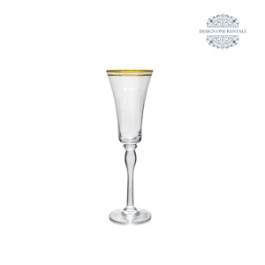 maria gold champagne flute