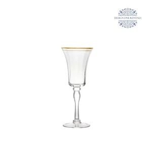 maria gold red wine glass