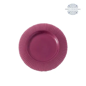 Ribbed Plum Charger Plate