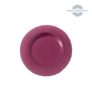 Ribbed Plum Charger Plate