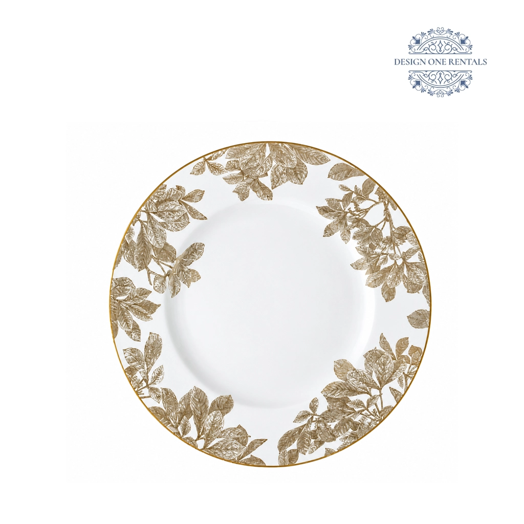 Ivy Gold Charger Plate