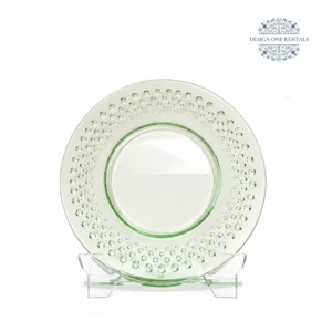 Hobnail Green 8inch Dinner Plate