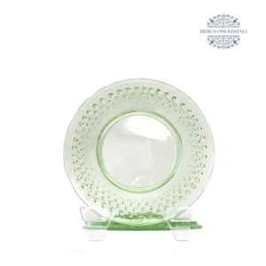 Hobnail Green 8inch Dinner Plate