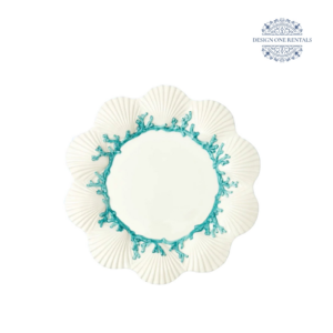 Jacques Teal Charger Plate