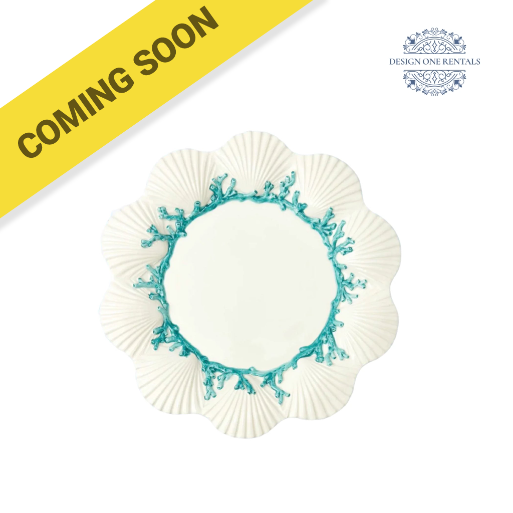 Jacques Teal Charger Plate