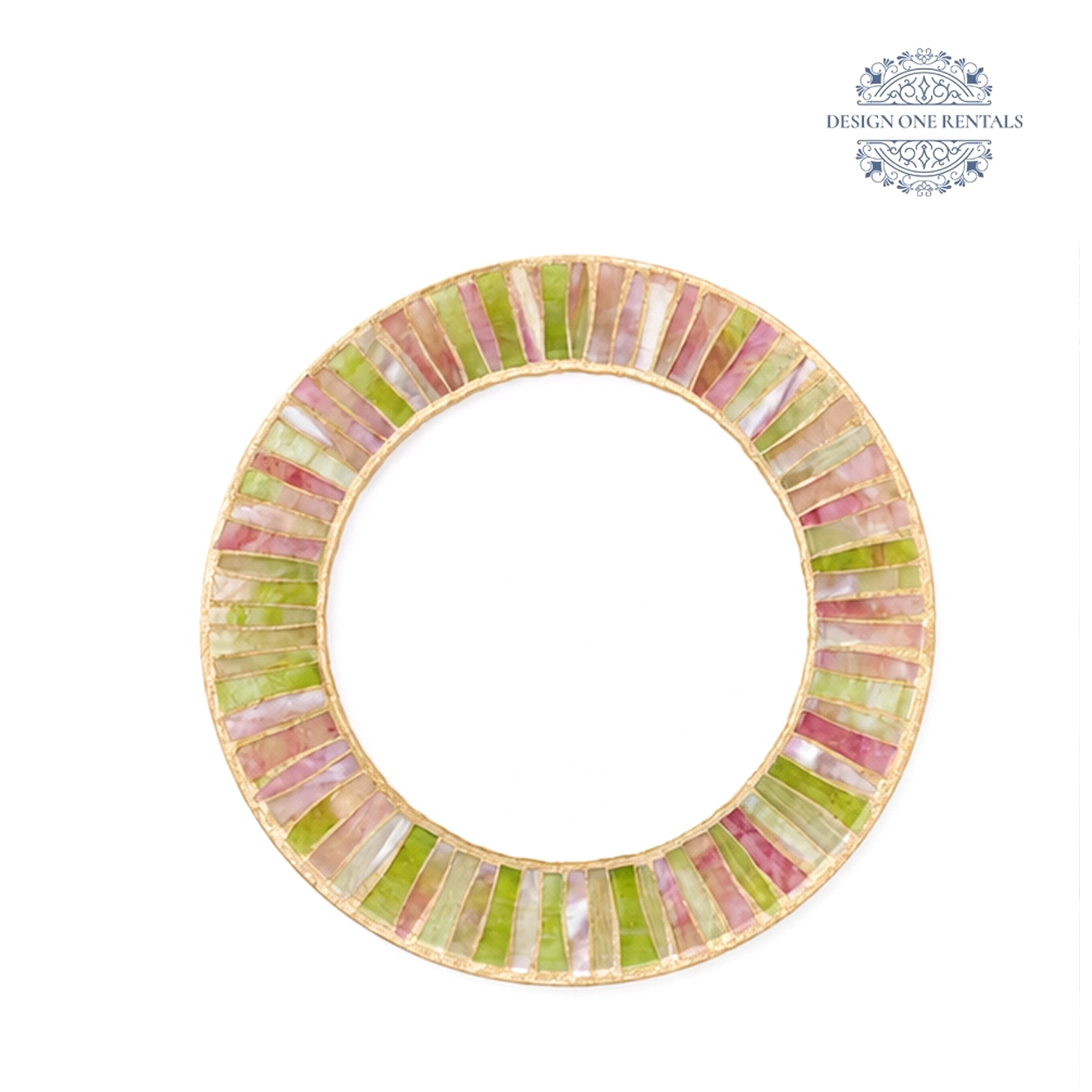 alabaster charger plate in white background