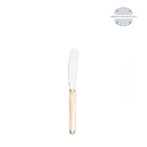 Allegria Champagne Pearl Collection butter knife in white background