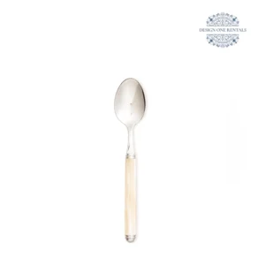 Allegria Champagne Pearl Collection Spoon in white background