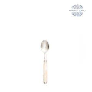 allegria champagne pearl collection teaspoon in white background