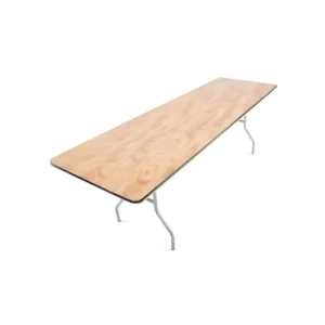 banquet table in white background