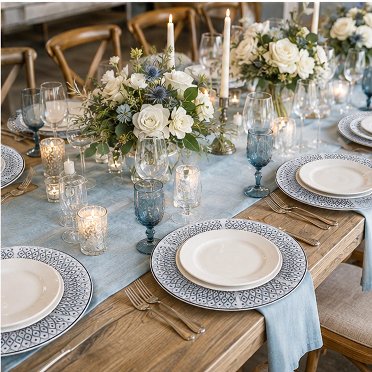 evil eye charger plate formal event tablescape