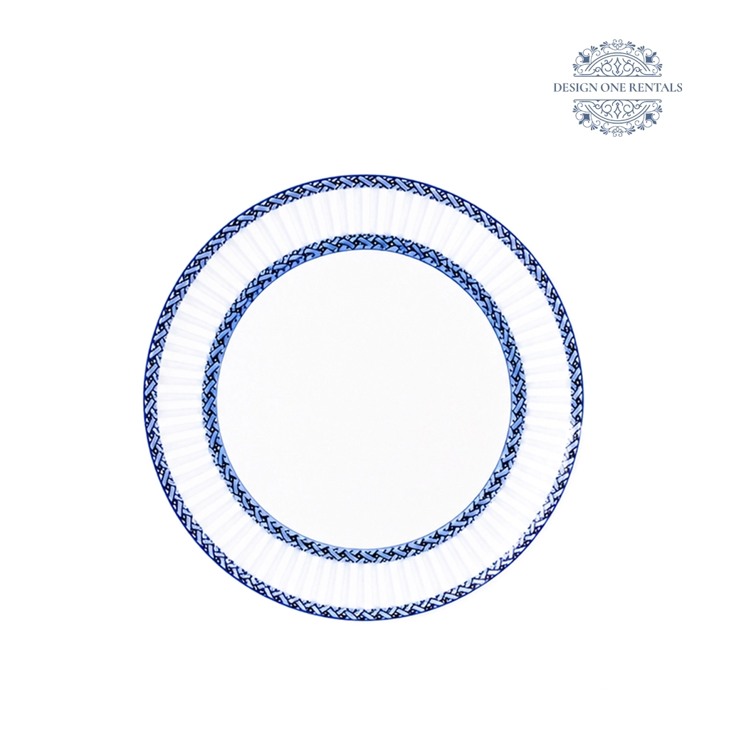 Firenze blue charger plate in white background