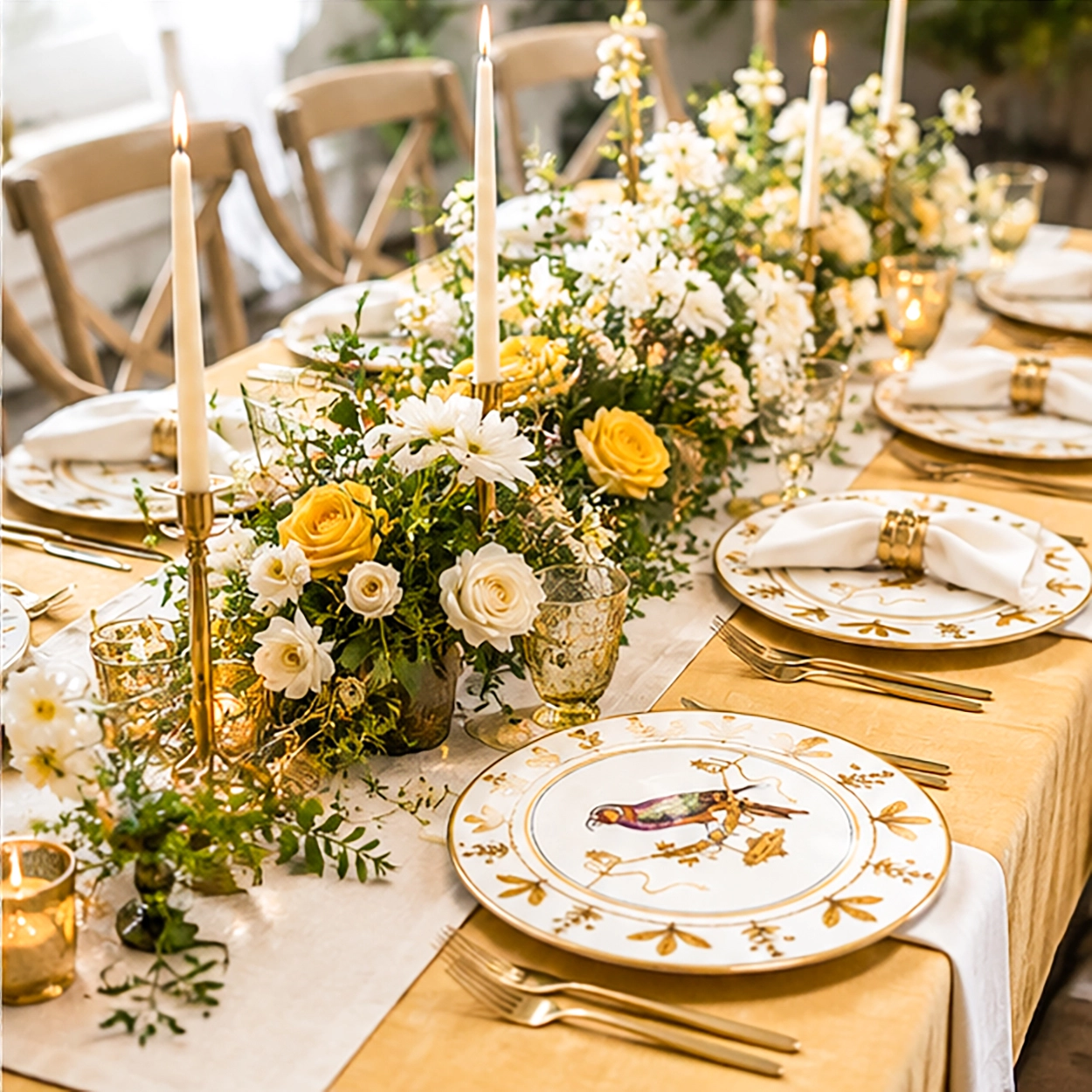 the sigal charger plate in formal event tablescape