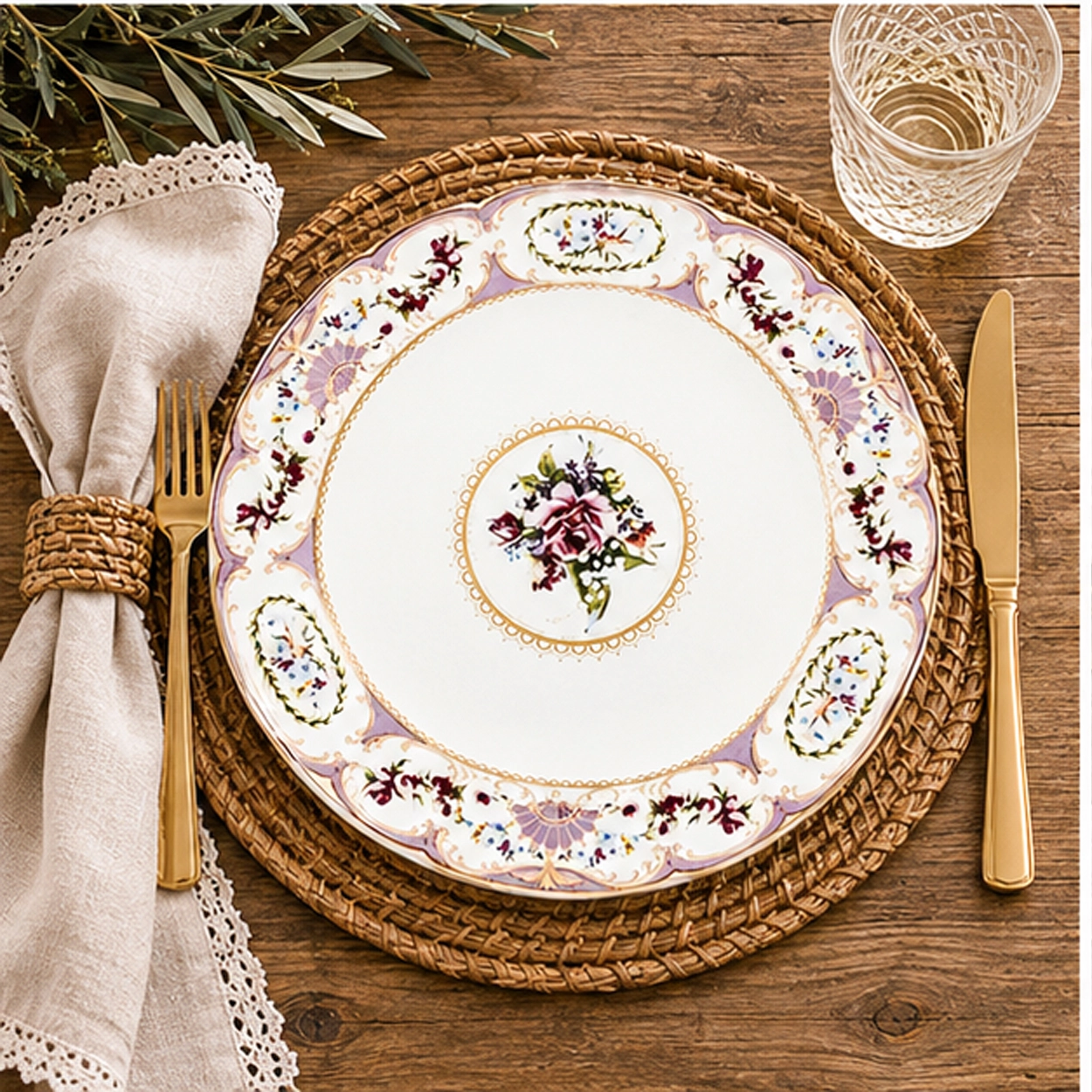 versaille charger plate table setting
