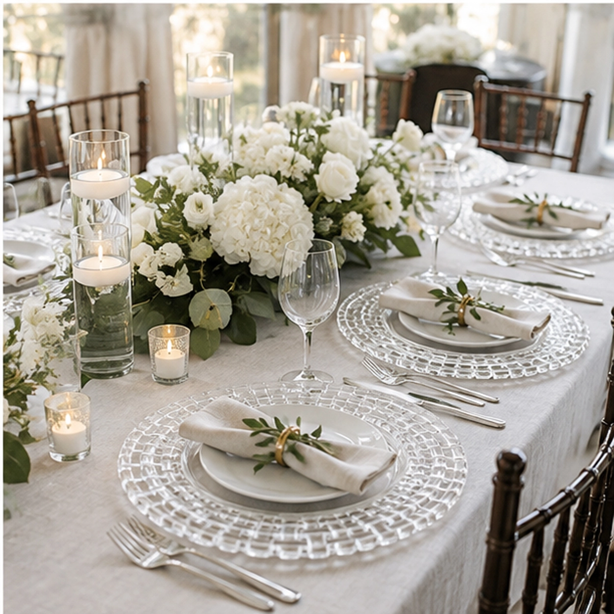 vetri charger plate in formal event tablescape