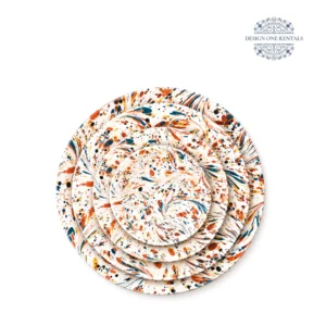 mj earth splash collection china set in white background