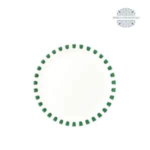 petra verde collection 10-inch china plate in white background