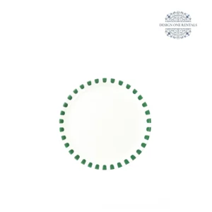 petra verde 8 inch china plate in white background